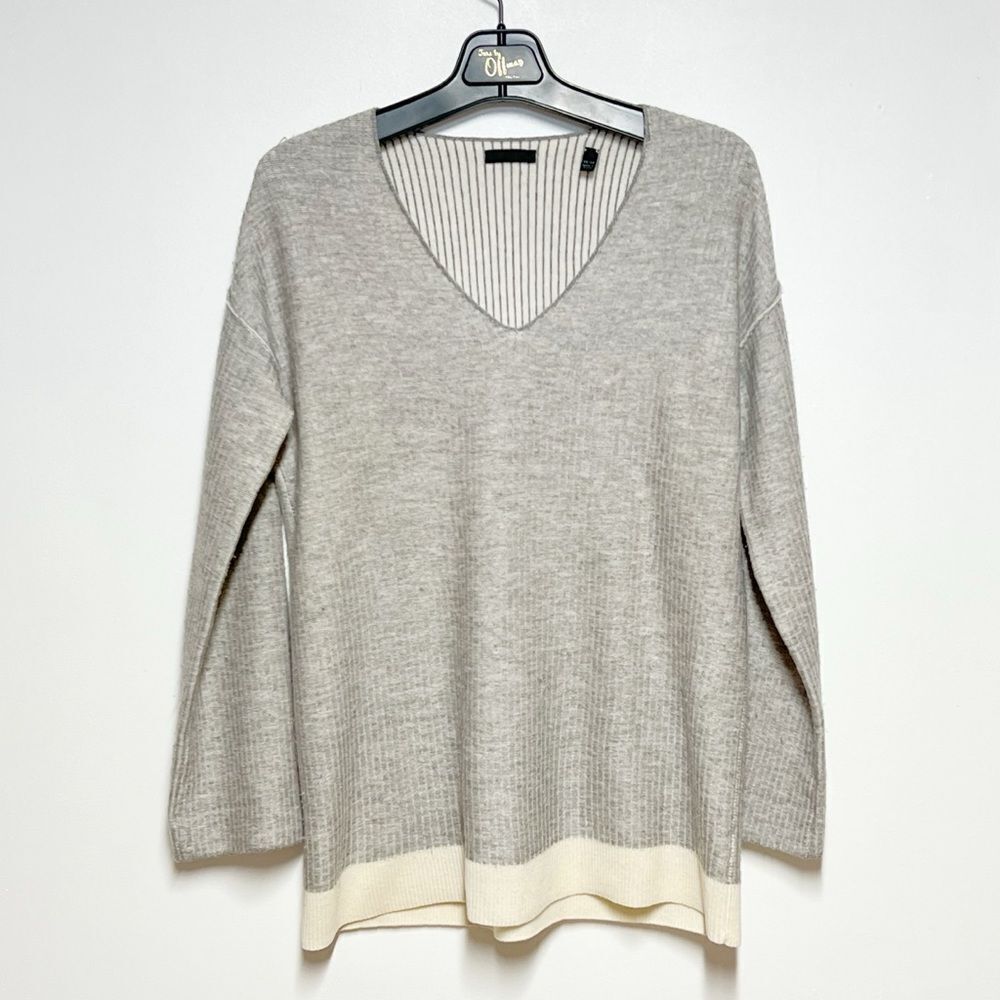 ATM Anthony Thomas Melillo Wool Cashmere Blend Grey Sweater Oversized XS